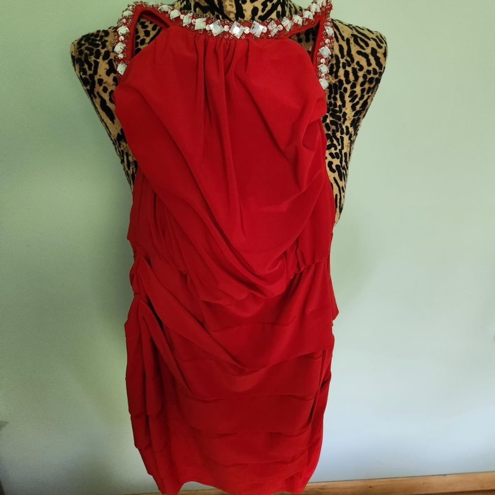 Red Bandage Bodycon Dress medium